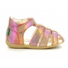 KICKERS BIGFLO 895393-10-133 ΠΑΙΔΙΚΟ ΠΑΠΟΥΤΣΟΠΕΔΙΛΟ ΚΟΡΙΤΣΙ  ΠΟΛΥΧΡΩΜΟ ΙΡΙΔΙΖΟΝ